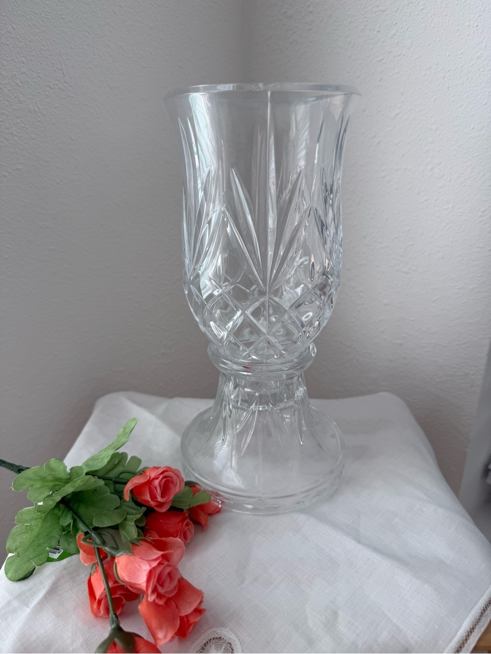 Vintage PartyLite
Crystal Savannah
Hurricane Lamp Candle
Holder